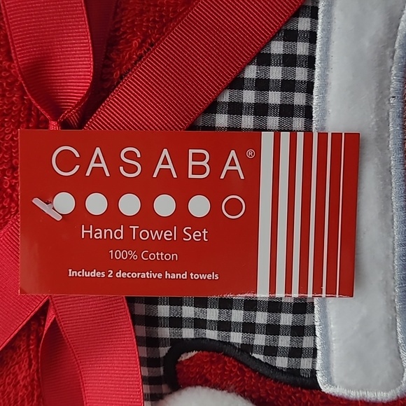 Casaba Holiday Casaba Santa Hand Towel Set Poshmark
